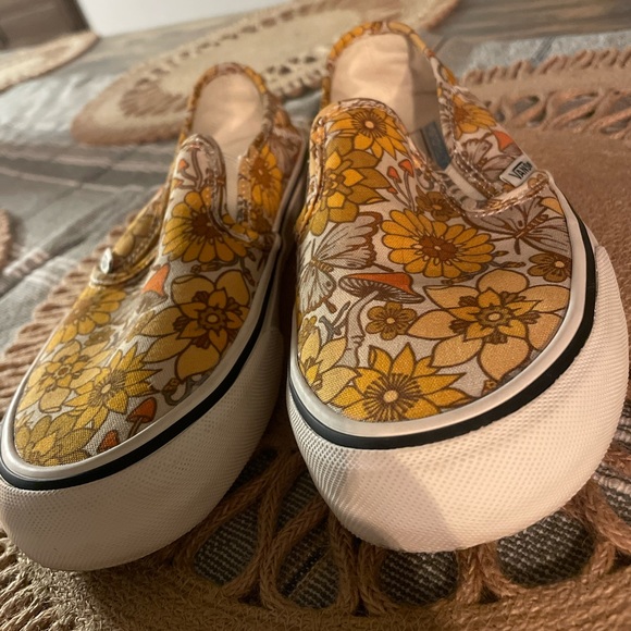 Vans Trippy Floral Slip On SF Shoes Mushroom Hippy Floral Ultra Cush W 6.5 M 5 - Picture 7 of 13